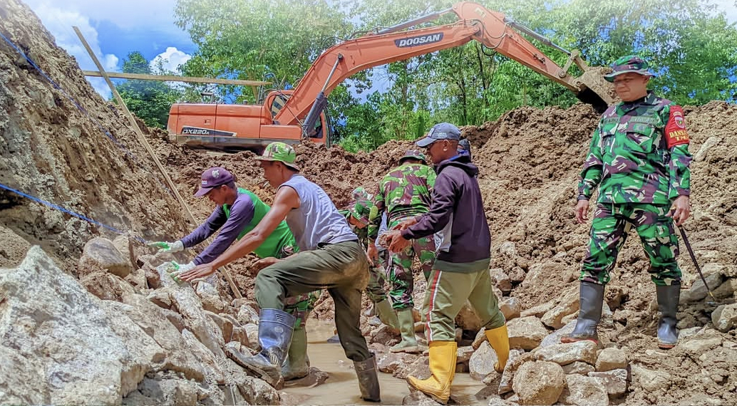 Sinergi TNI dan Pemerintah Daerah Diperkuat Melalui Program TMMD di Bantaeng