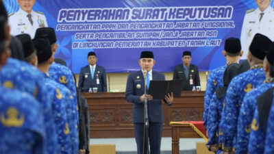 Bupati Tala Lantik 564 ASN, Tekankan Pentingnya Kolaborasi dan Integritas