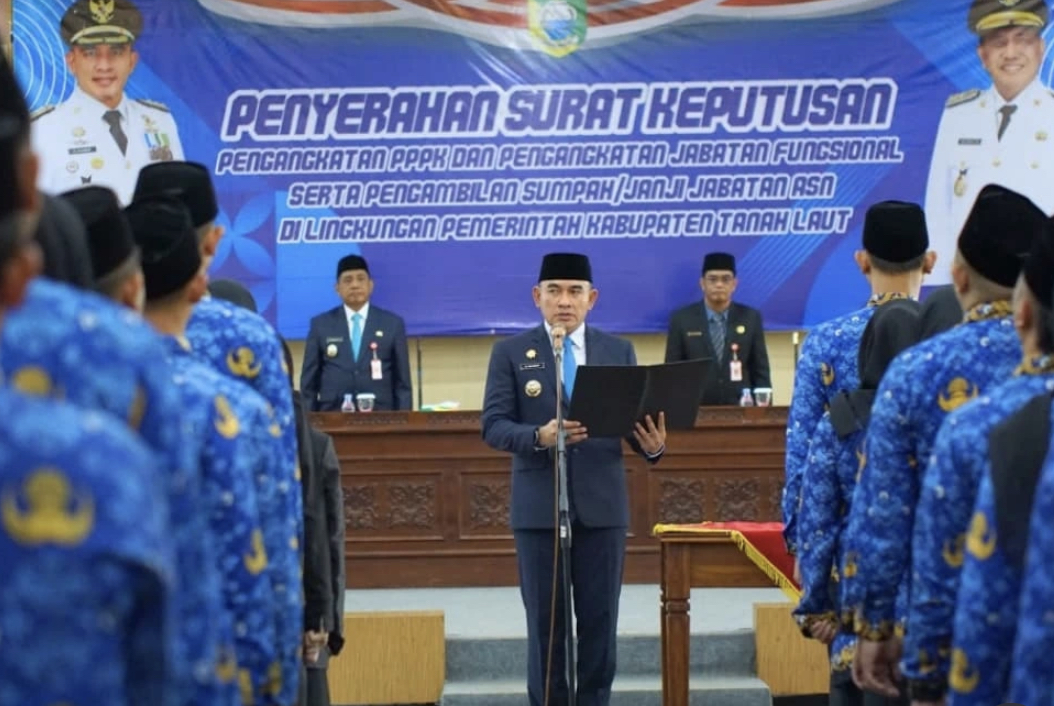 Bupati Tala Lantik 564 ASN, Tekankan Pentingnya Kolaborasi dan Integritas