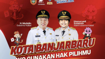 Jelang PSU, Gubernur dan Wakil Gubernur Kalsel Imbau Warga Banjarbaru Tidak Golput