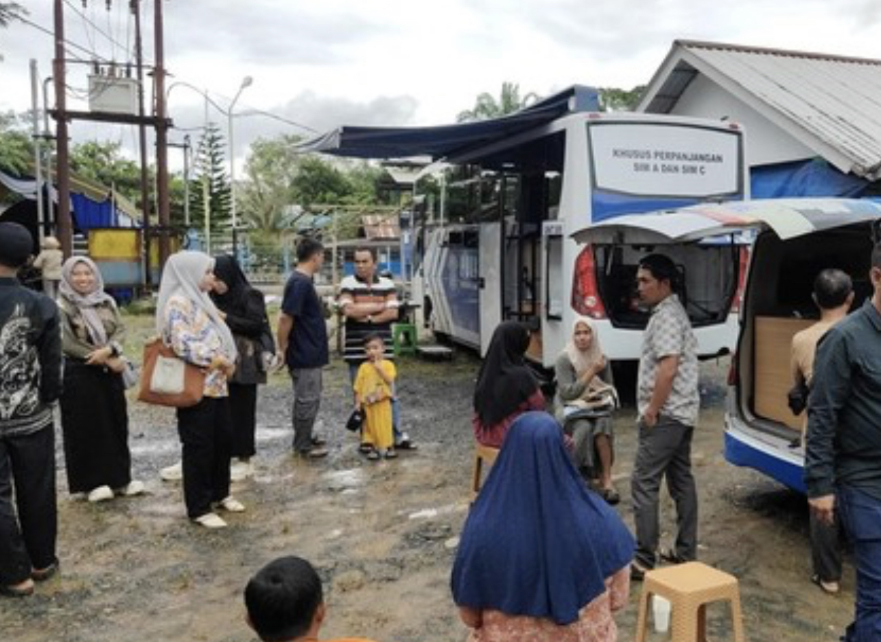 Polres Tanbu Hadirkan Layanan “Kopi Manis” di Desa Waringin Tunggal