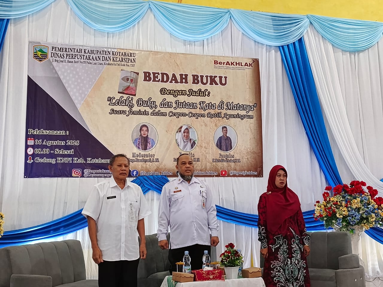 Bedah Buku Ratih Ayuningrum, Pemkab Kotabaru Bangun Budaya Literasi