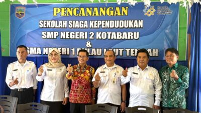 Dua Sekolah di Kotabaru Resmi Jadi Sekolah Siaga Kependudukan