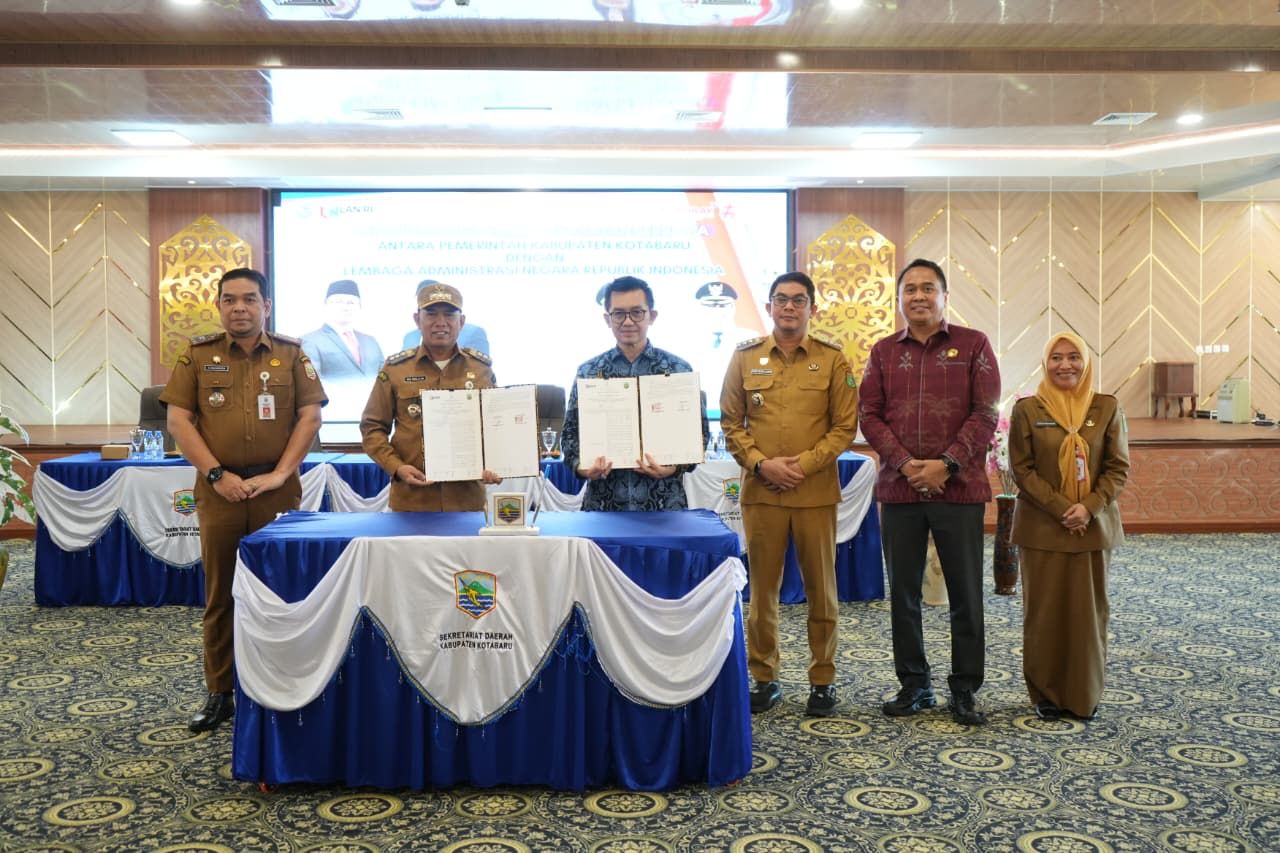 Pemkab Kotabaru Teken MoU dengan LAN RI, Perkuat Kompetensi ASN