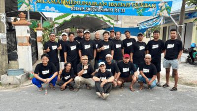 Kebersamaan Bertahun-Tahun Warnai Kurban 4 Ekor Sapi di RT 33 Surya Sakti
